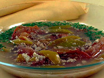 Грузинский суп из помидоров "Лихой джигит" 