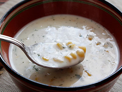 Сырно-кукурузный суп 